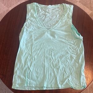 J. Crew Mint V-Neck Tank Top